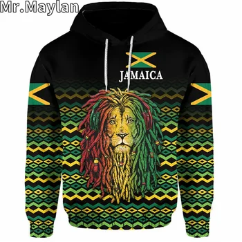 CUSTOM JAMAIKA LIŪTAS Reggae, Bob Marley 3D Spausdinimo Unisex Hoodie Vyrų Palaidinukė Streetwear Zip Puloveris Atsitiktinis Striukė sportiniai Kostiumai-50
