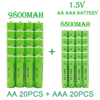 Nemokamas Pristatymas AAA Battery100%original1.5V Rechargeablebattery AA9800MAH AAA8800MAH AA Šarminės Baterijos ForledlighttoyMP3longlife